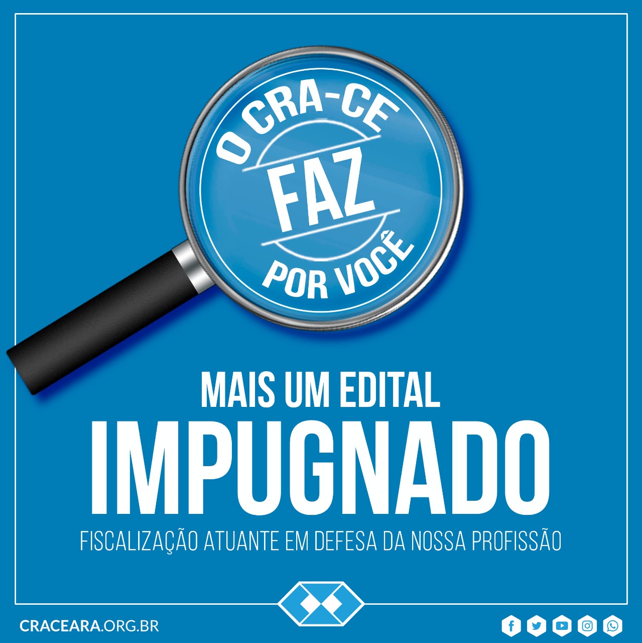 Na defesa do Administrador, CRA-CE pede impugnação de sete editais